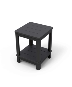 Tavolino da esterno 'deluxe side table' colore grafite, 40,5x40,5x57 cm - keter